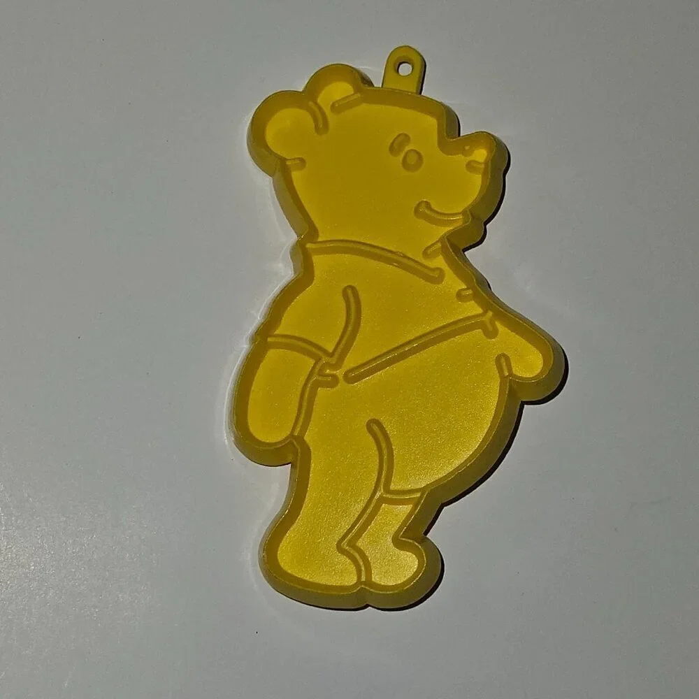 2 VTG Cookie Cutters Lot Disney Hallmark Red Mickey Mouse Yellow Winnie the Pooh